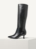 Lederstiefelette - schwarz, BLACK, hi-res