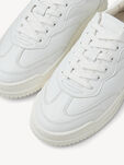 Ledersneaker - weiß, WHITE, hi-res