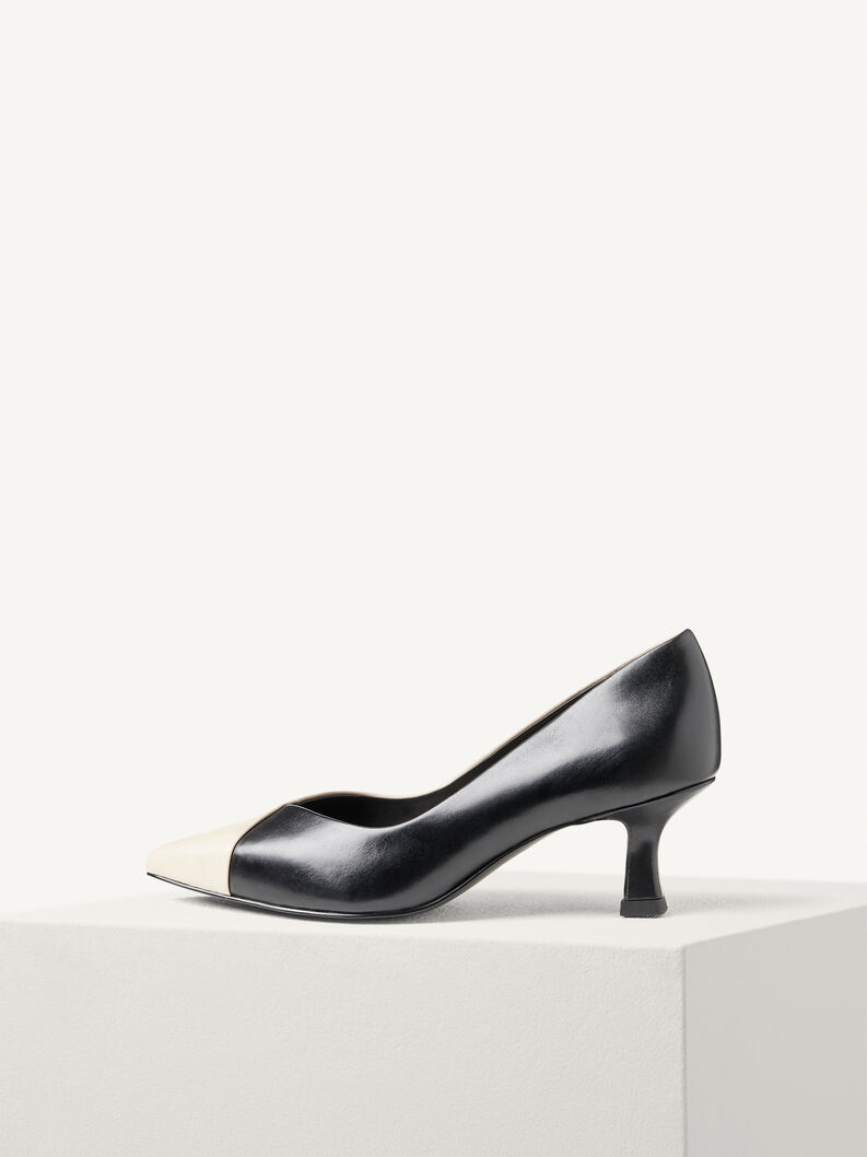 Escarpin en cuir - beige, IVORY COMB, hi-res