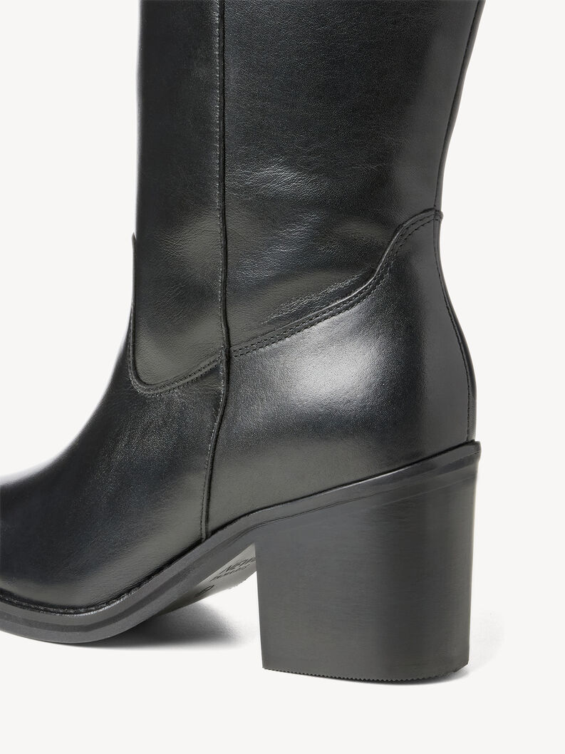 Bottes en cuir - noir, BLACK LEATHER, hi-res