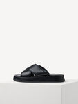 Lederpantolette - schwarz, BLACK, hi-res