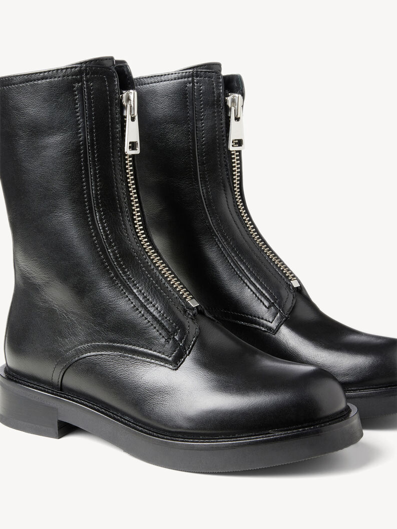 Leather Bootie - black, BLACK LEATHER, hi-res