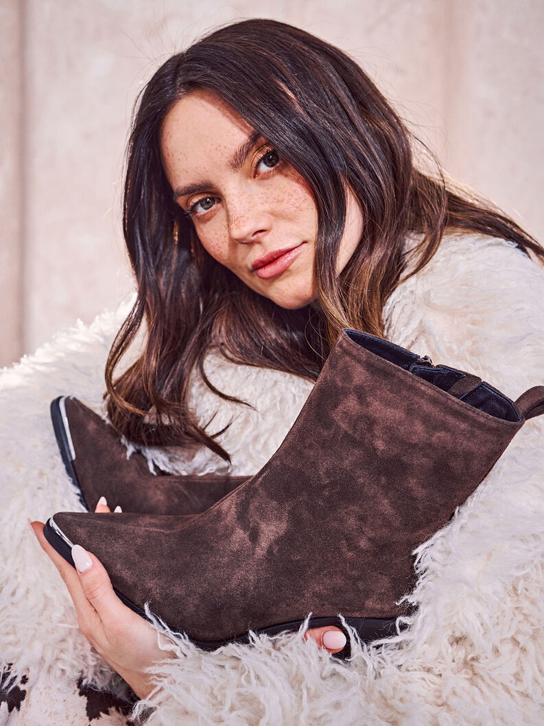 Lederstiefelette - braun, MOCCA, hi-res