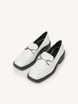 Lederslipper - weiß, WHITE, hi-res