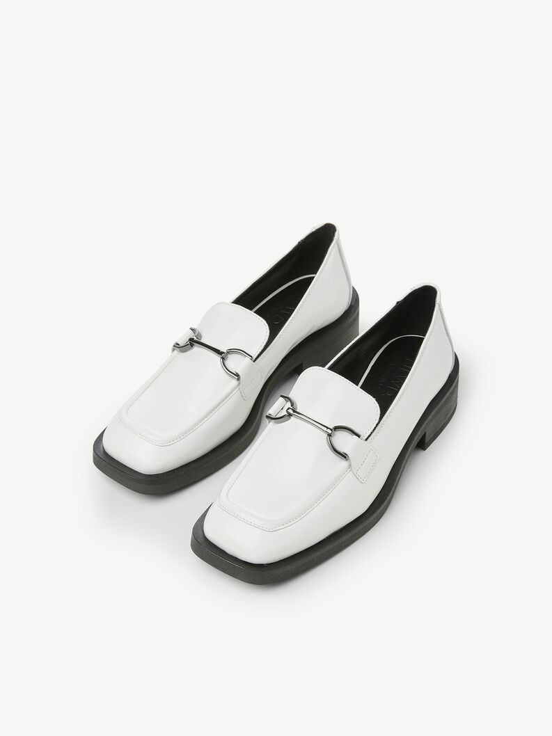 Leather Slipper - white, WHITE, hi-res