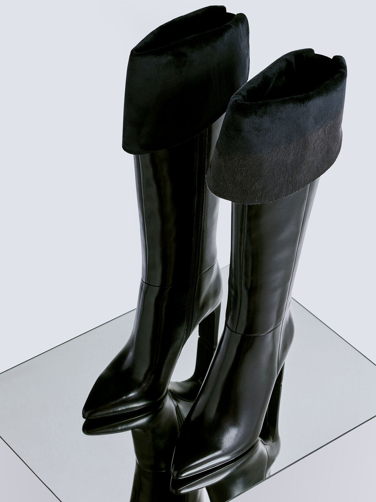 Overknee - schwarz, BLACK, hi-res
