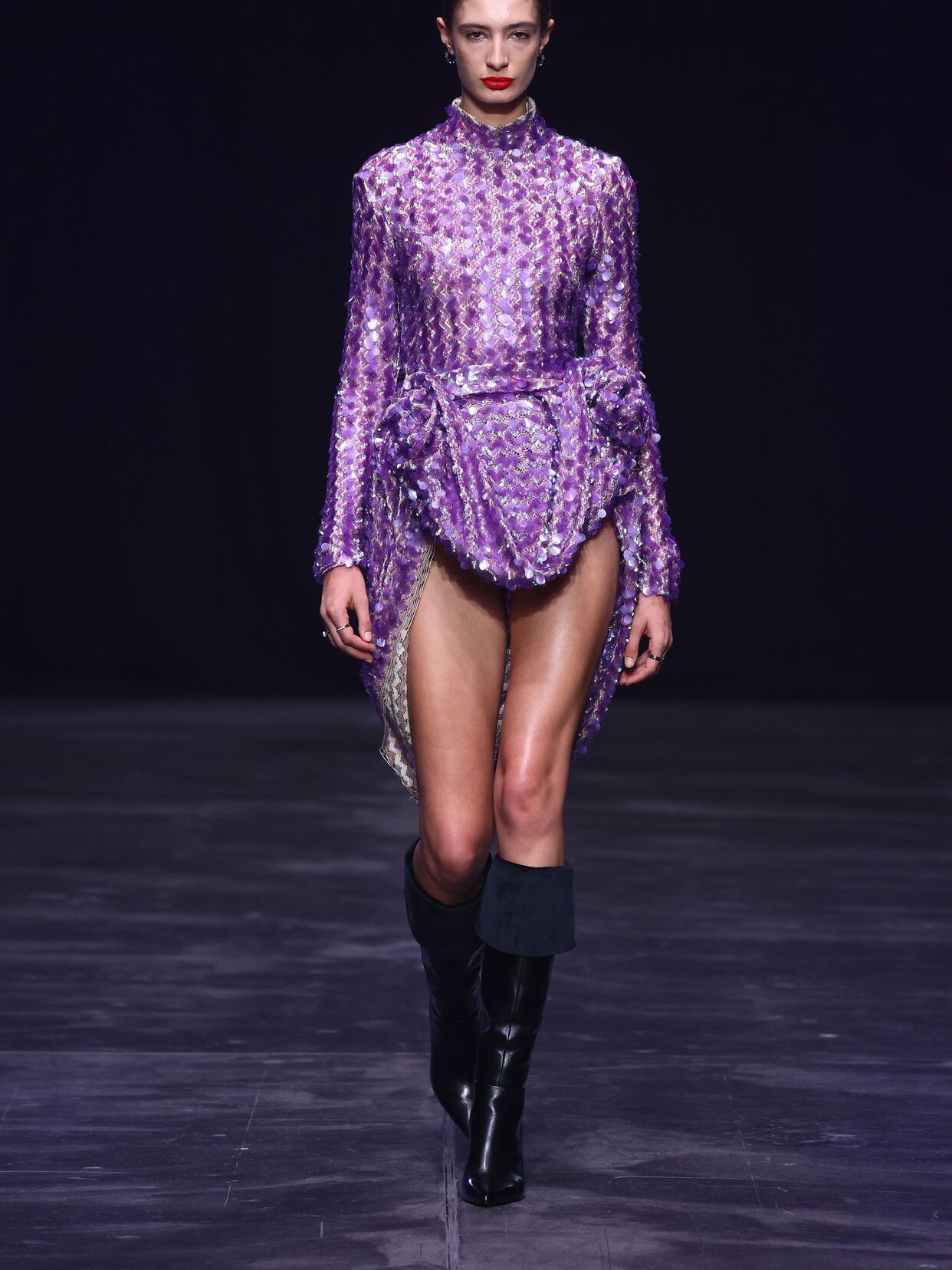 Overknee - schwarz, BLACK, hi-res