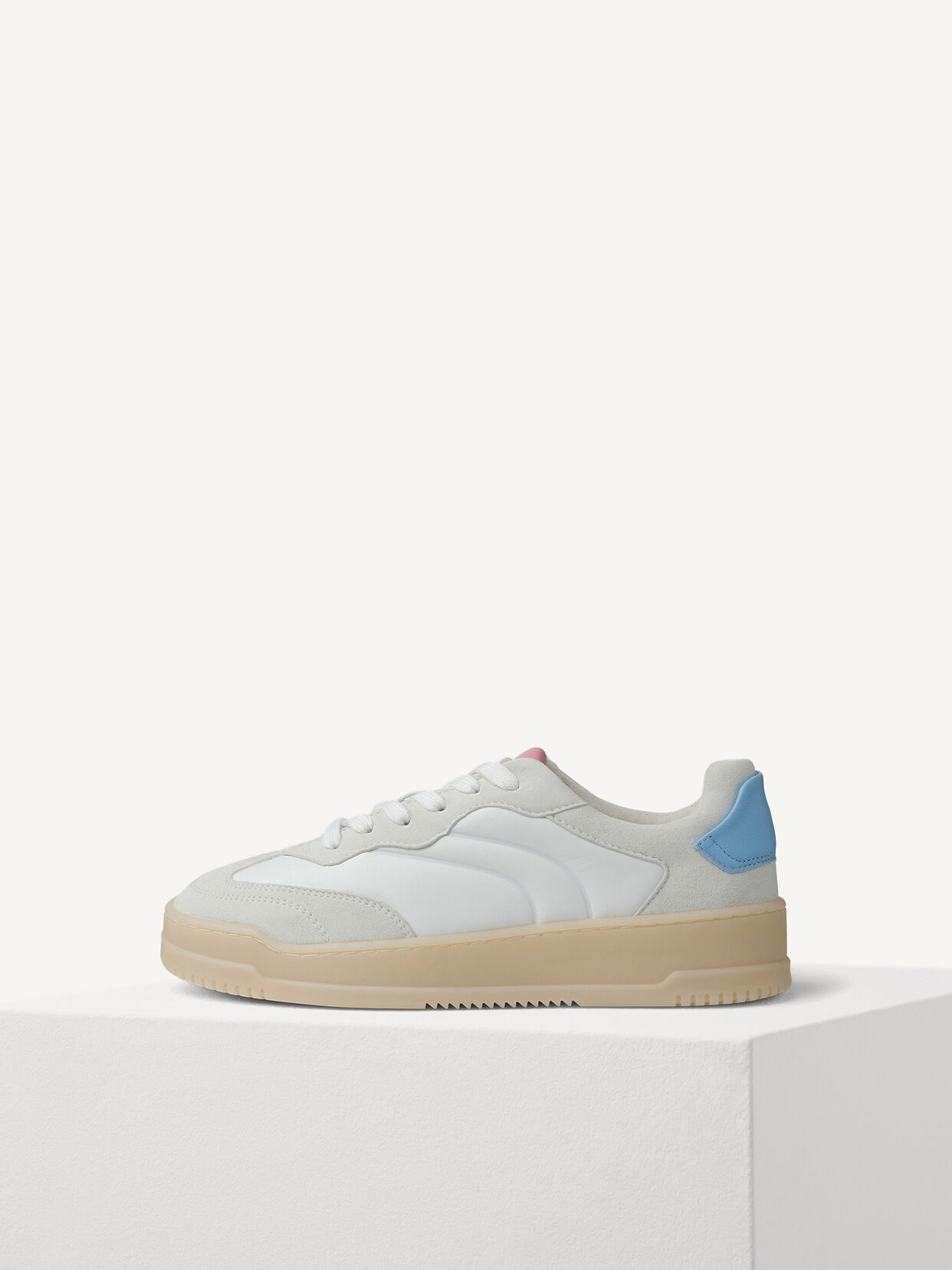 Ledersneaker - beige, WHITE COMB, hi-res