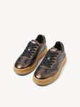 Ledersneaker - braun, BLACK/BRONCE, hi-res