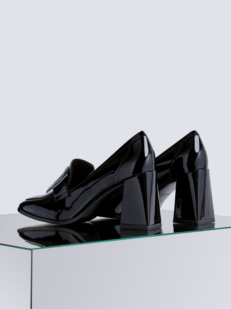 Leather Trotteur - black, BLACK PATENT, hi-res