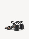 Ledersandalette - schwarz, BLACK, hi-res