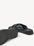 Lederpantolette - schwarz, BLACK, hi-res