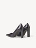 Escarpin en cuir - noir, BLACK, hi-res