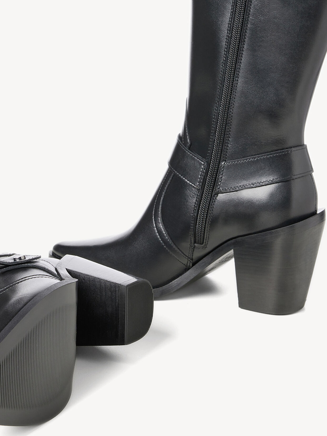 Lederstiefel - schwarz, BLACK LEATHER, hi-res
