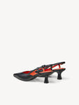 Lederslingpumps - schwarz, BLACK, hi-res