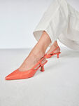Lederslingpumps - orange, ORANGE, hi-res