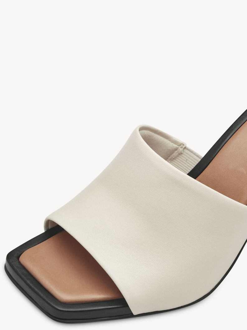 Leather Mule - beige, IVORY COMB, hi-res