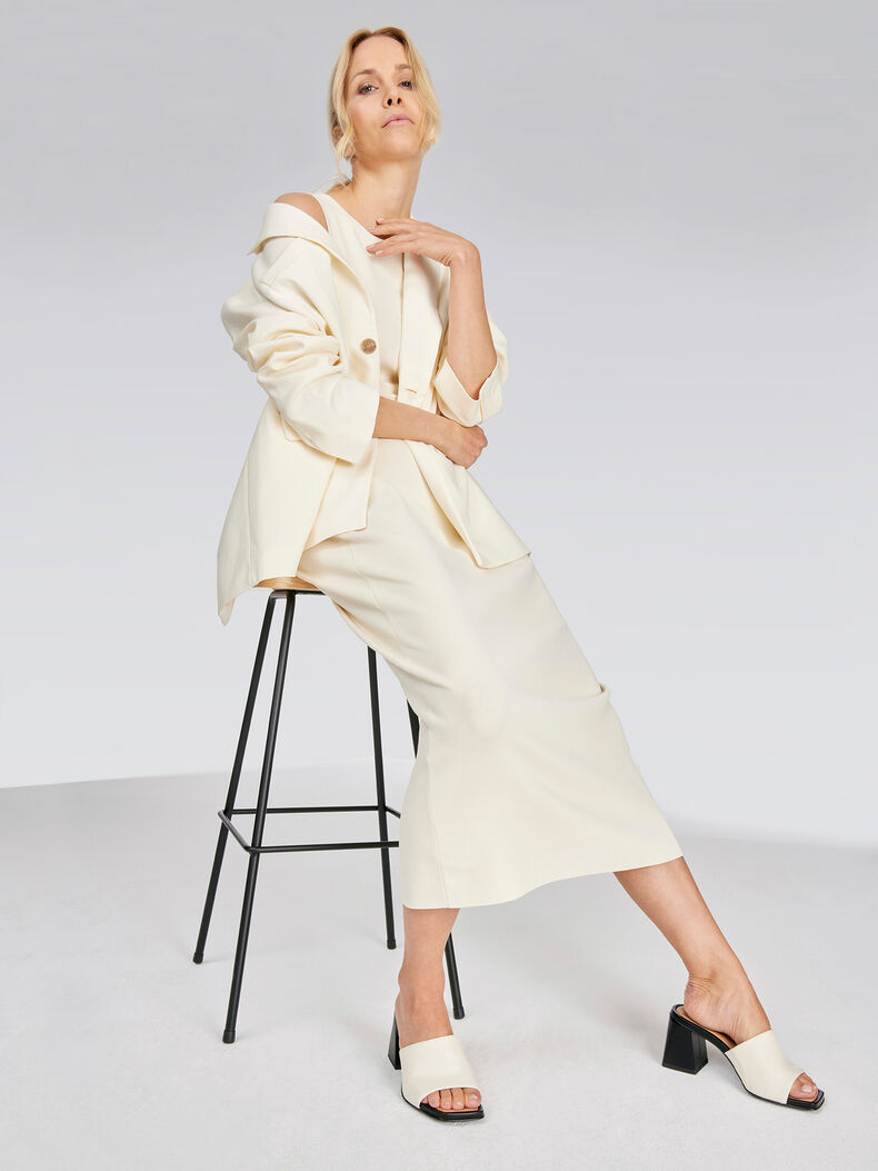 Lederpantolette - beige, IVORY COMB, hi-res