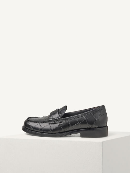 Slipper, BLACK CROCO, hi-res
