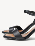Ledersandalette - schwarz, BLACK, hi-res