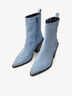 Lederstiefelette - blau, LIGHT BLUE, hi-res