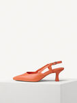 Lederslingpumps - orange, ORANGE, hi-res