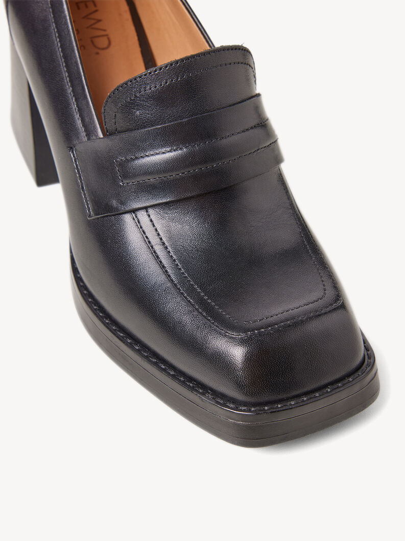 Leather Trotteur - black, BLACK, hi-res