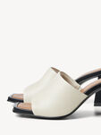 Lederpantolette - beige, IVORY COMB, hi-res