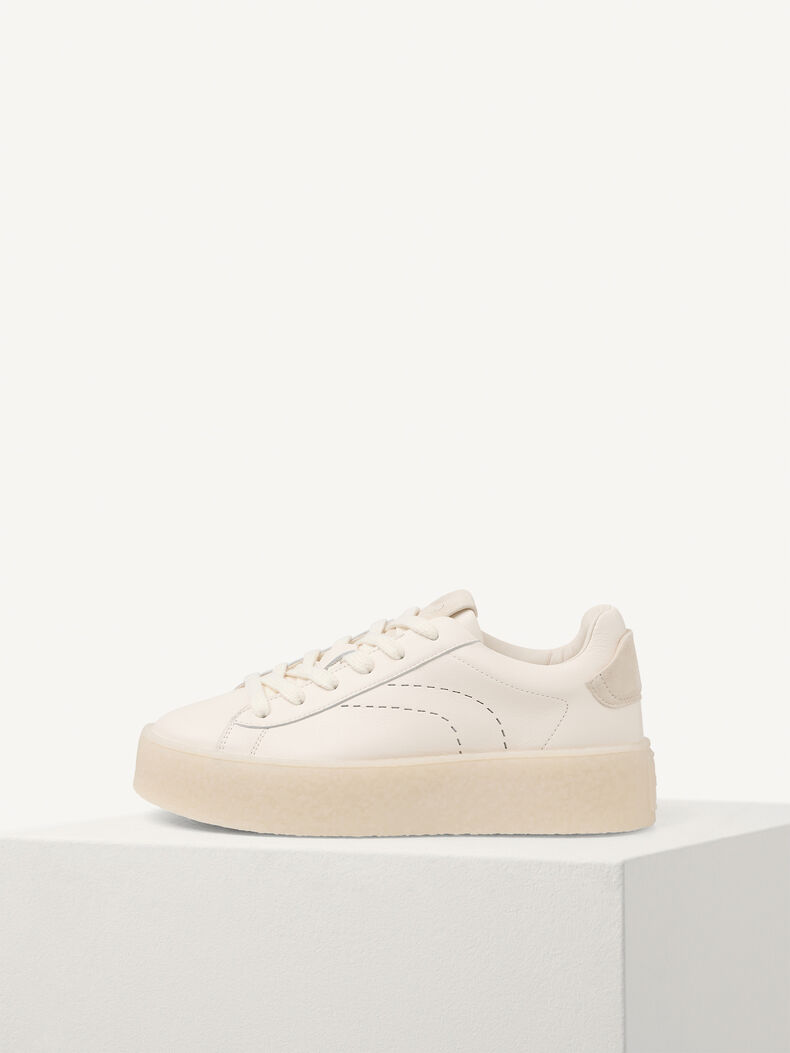 Sneaker, WHITE LEATHER, hi-res