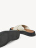 Lederpantolette - beige, IVORY COMB, hi-res