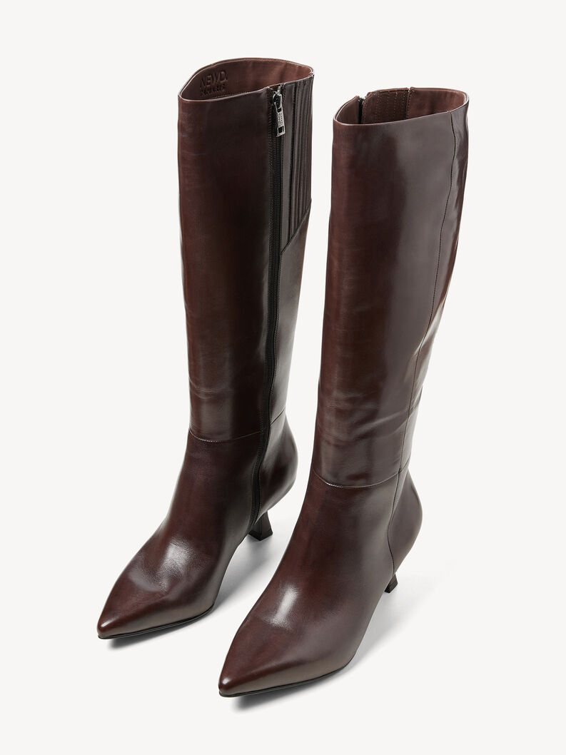 Leather Bootie - brown, MOCCA, hi-res