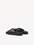 Lederpantolette - schwarz, BLACK, hi-res