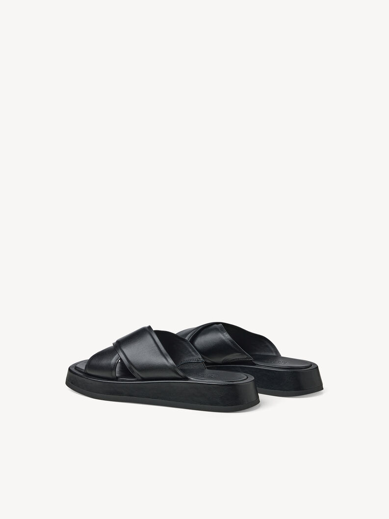 Leather Mule - black, BLACK, hi-res