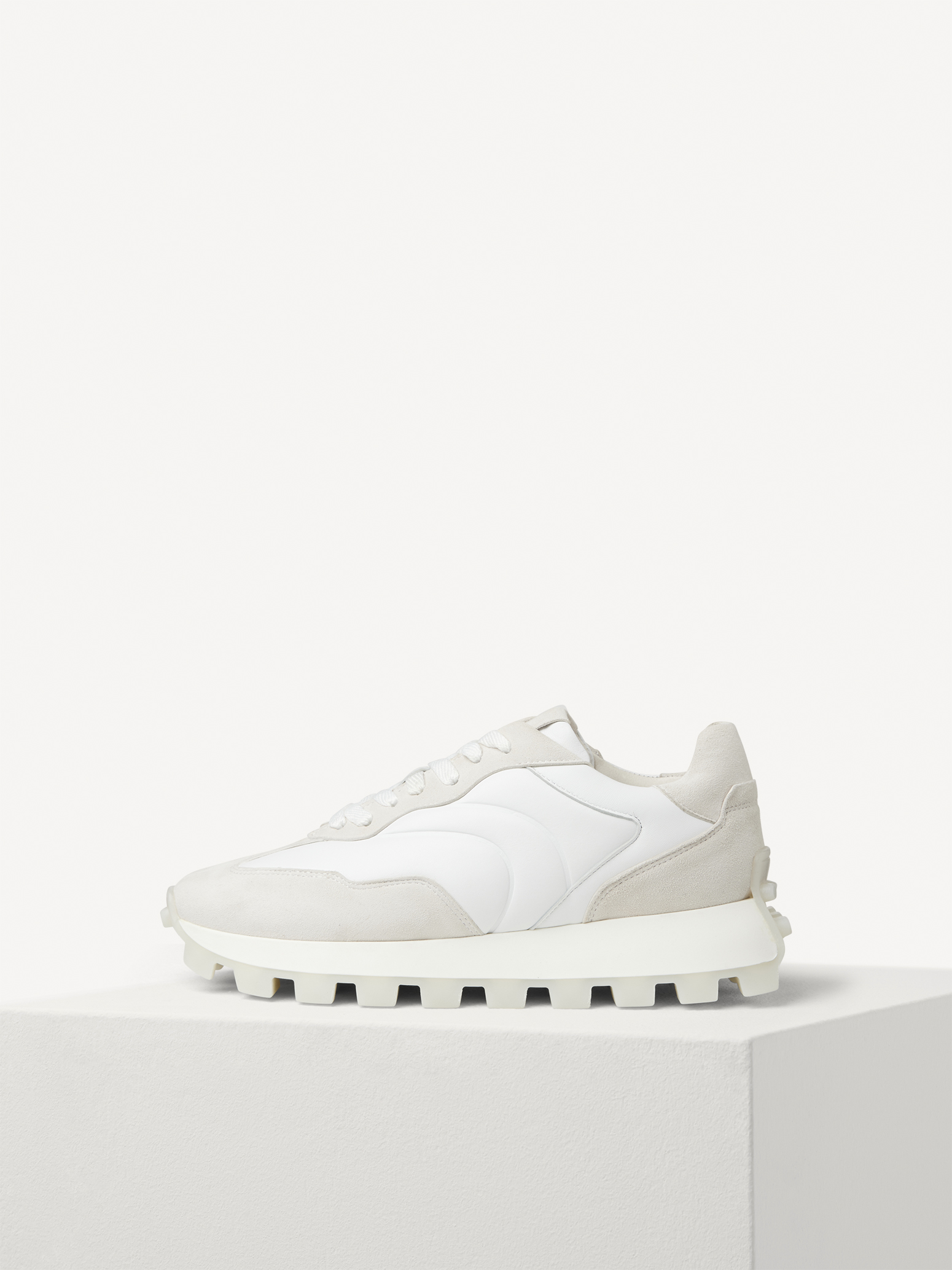 Ledersneaker - beige